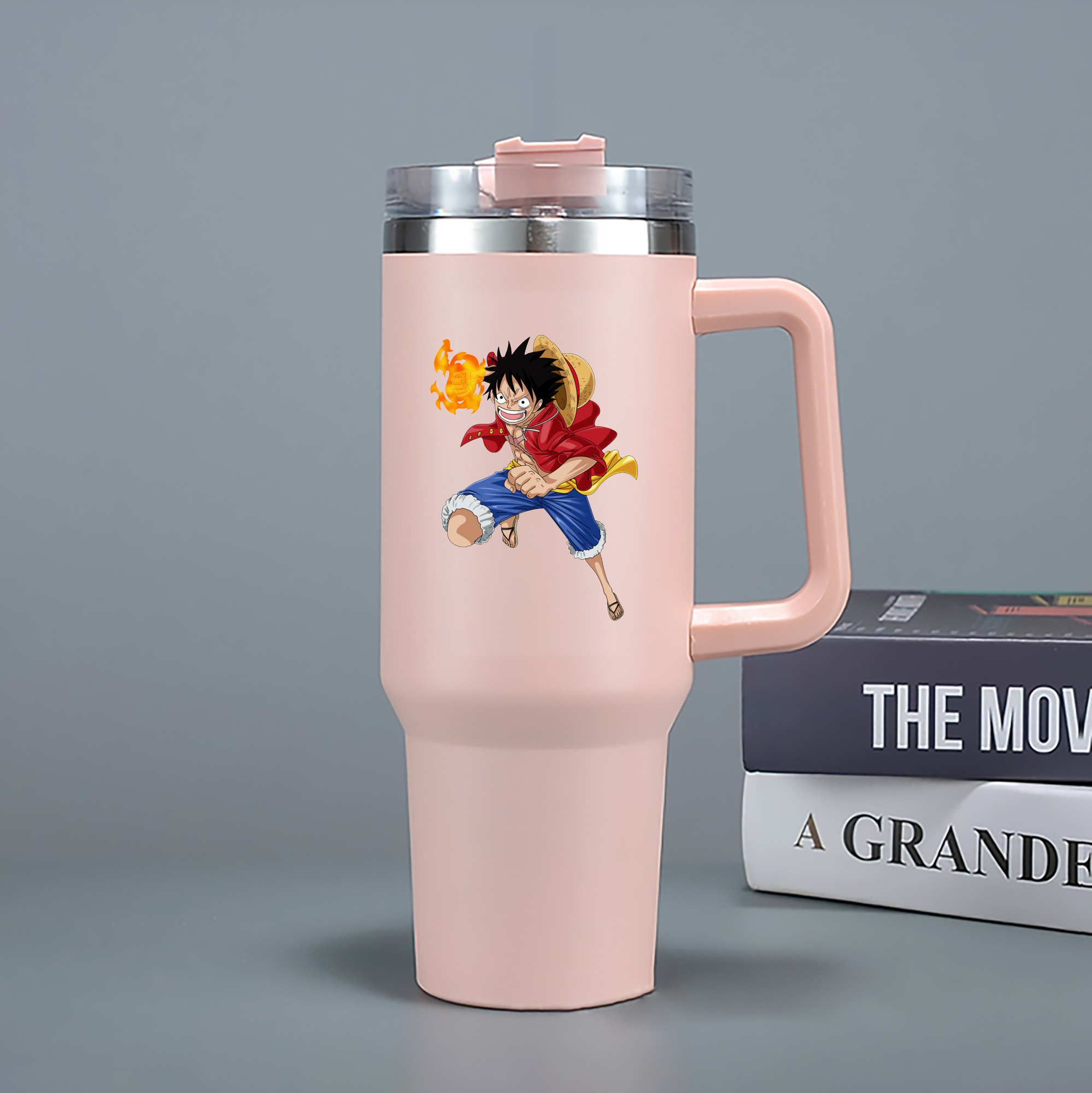 ワンピース モンキー・D・ルフィ ONE PIECE Monkey D. Luffy 1200mL車用タンブラー（カラープリント）